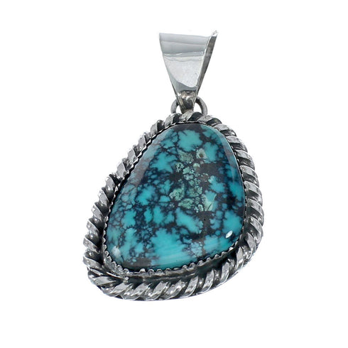 Navajo Native American Turquoise Sterling Silver Pendant SN20060